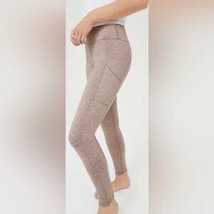 Aerie Tan Heathered The Hugger PocketLeggings Pants S